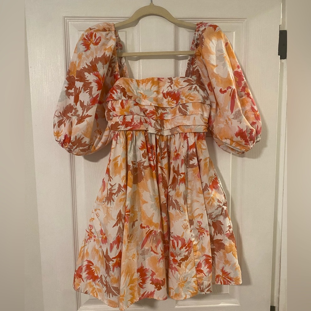 Abercrombie Puff Sleeve Mini Dress
